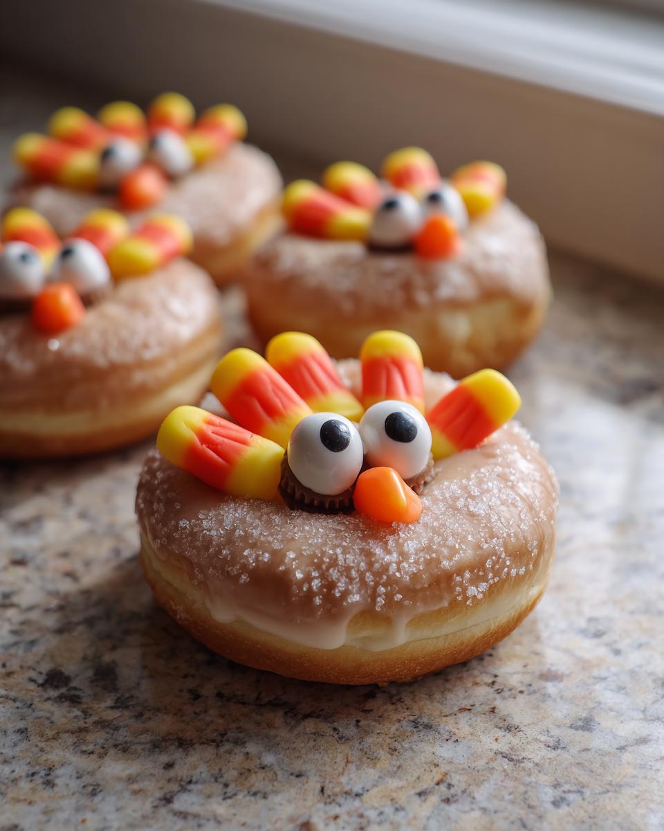Turkey Donuts – Thanksgiving Treats - detail 2