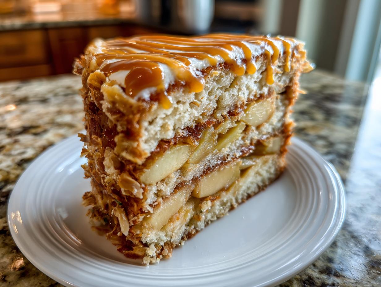 Unbelievably Good Vegan Caramel Apple Cake in 30 Minutes
