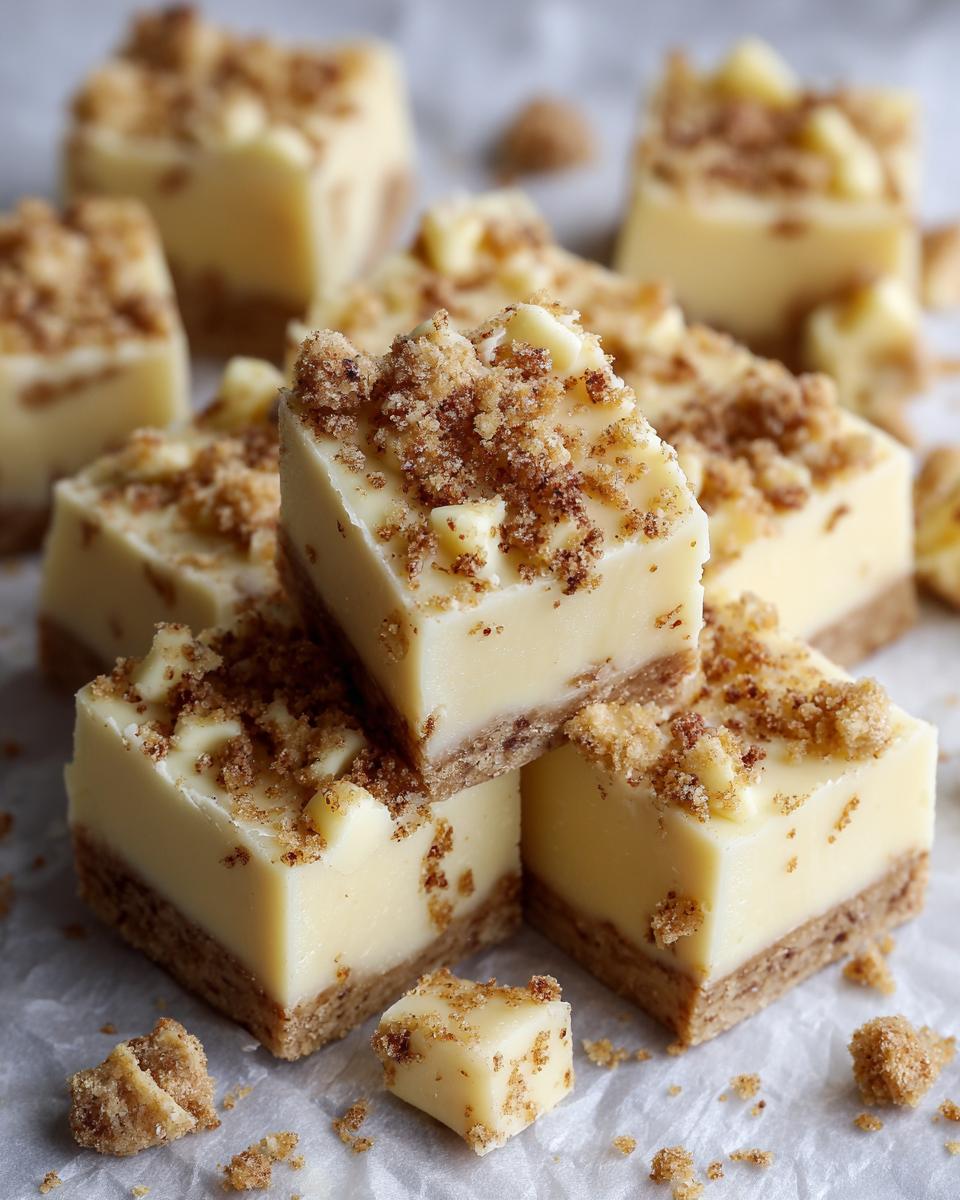 White Chocolate Christmas Fudge With Cookie Crumbs - detail 1