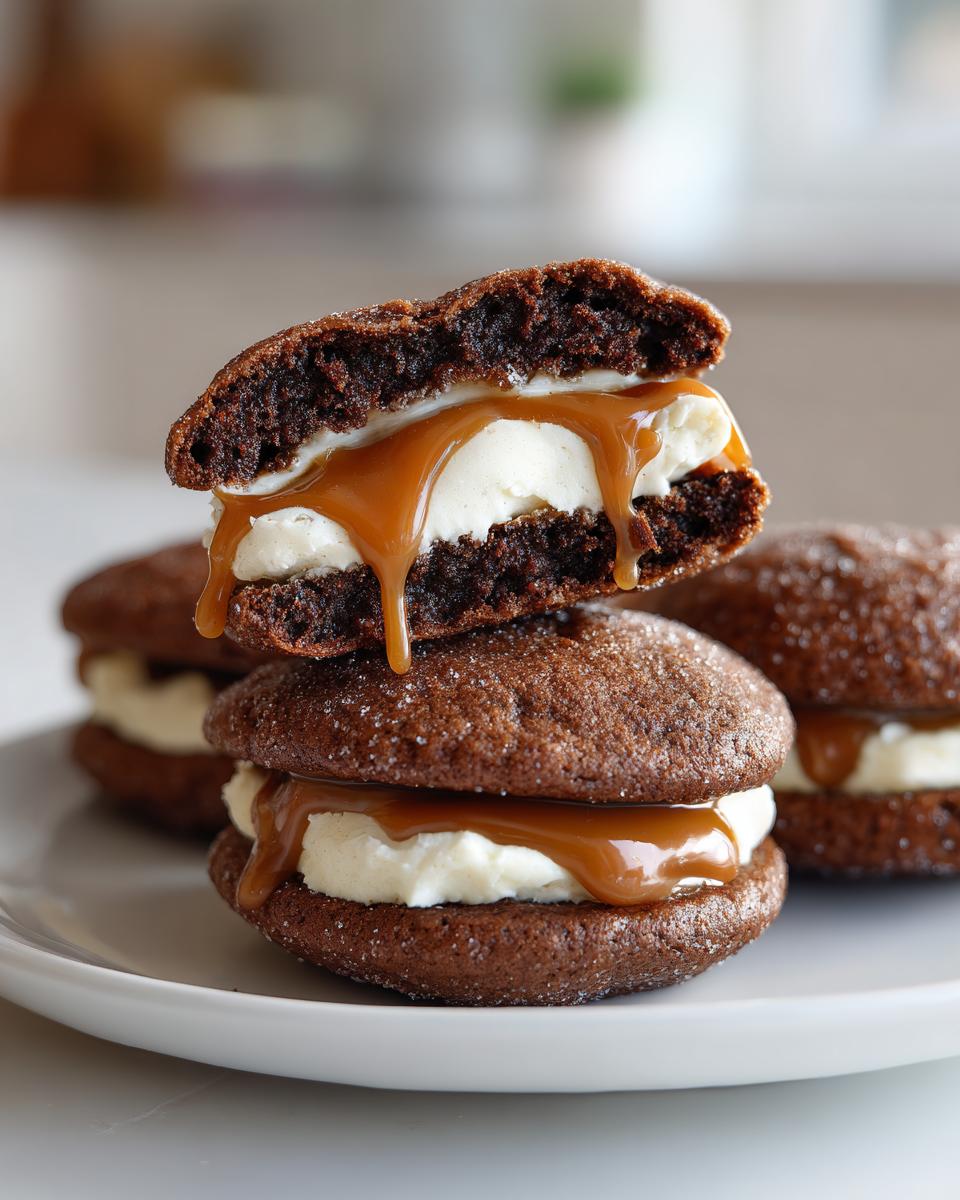 Apple Cider Whoopie Pie Cookies with Caramel - detail 1
