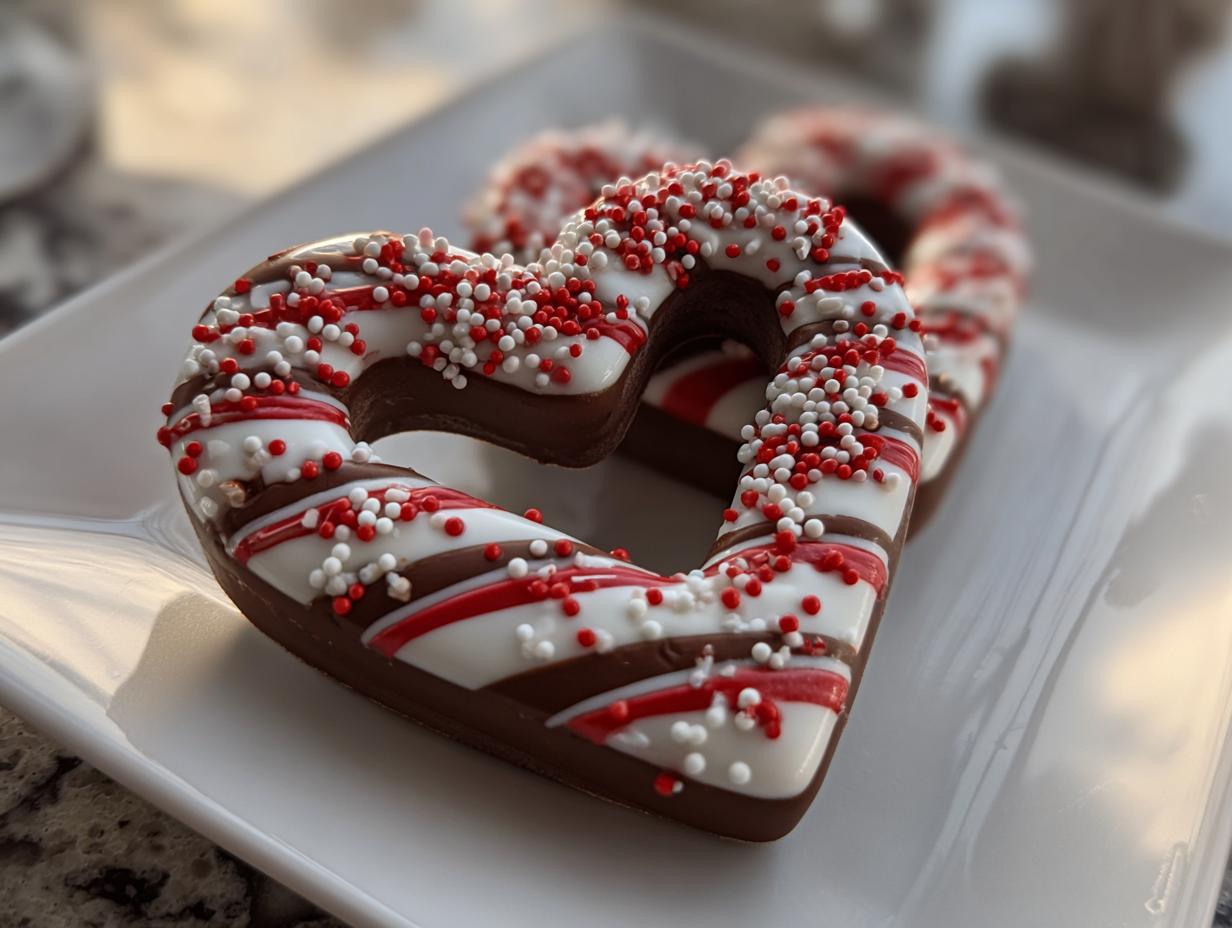 Devilish Candy Cane Christmas Hearts: Just 6 Steps