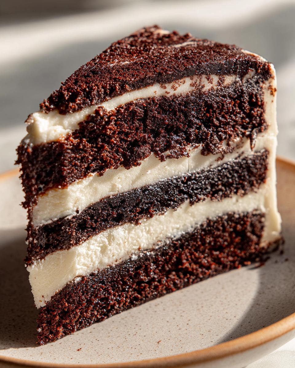 Chocolate Cake with Vanilla Frosting - detail 2