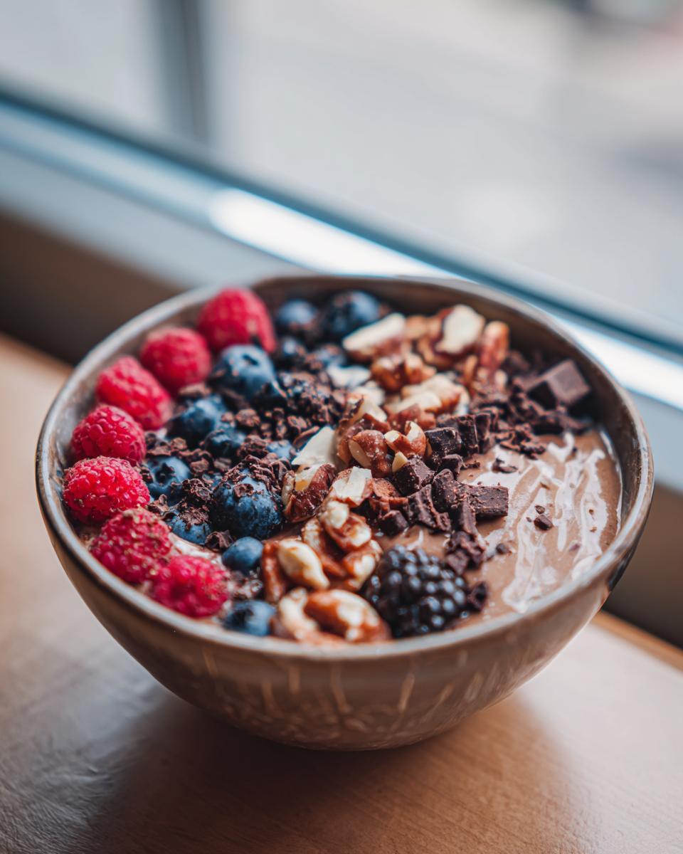 Chocolate Chai Smoothie Bowl - detail 3