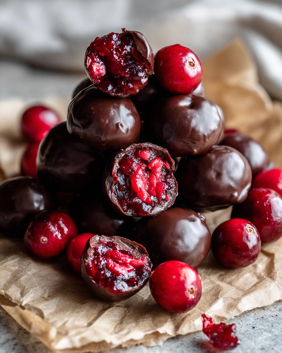 Chocolate Covered Cranberry Sauce - detail 2