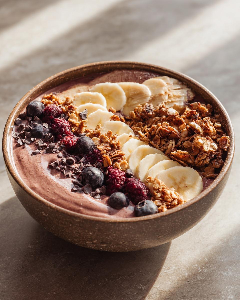 Chocolate Peanut Butter Smoothie Bowl - detail 1