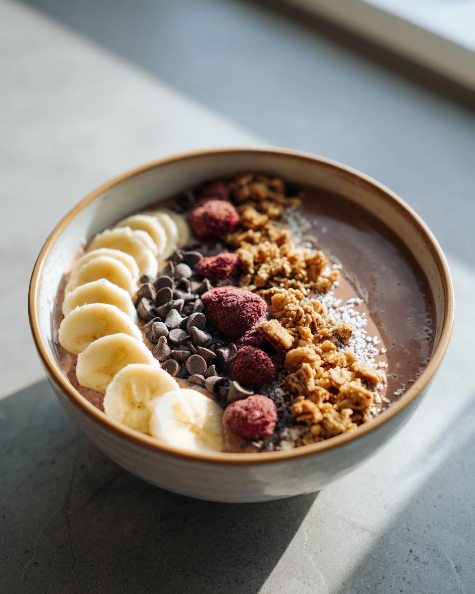 Chocolate Peanut Butter Smoothie Bowl - detail 2
