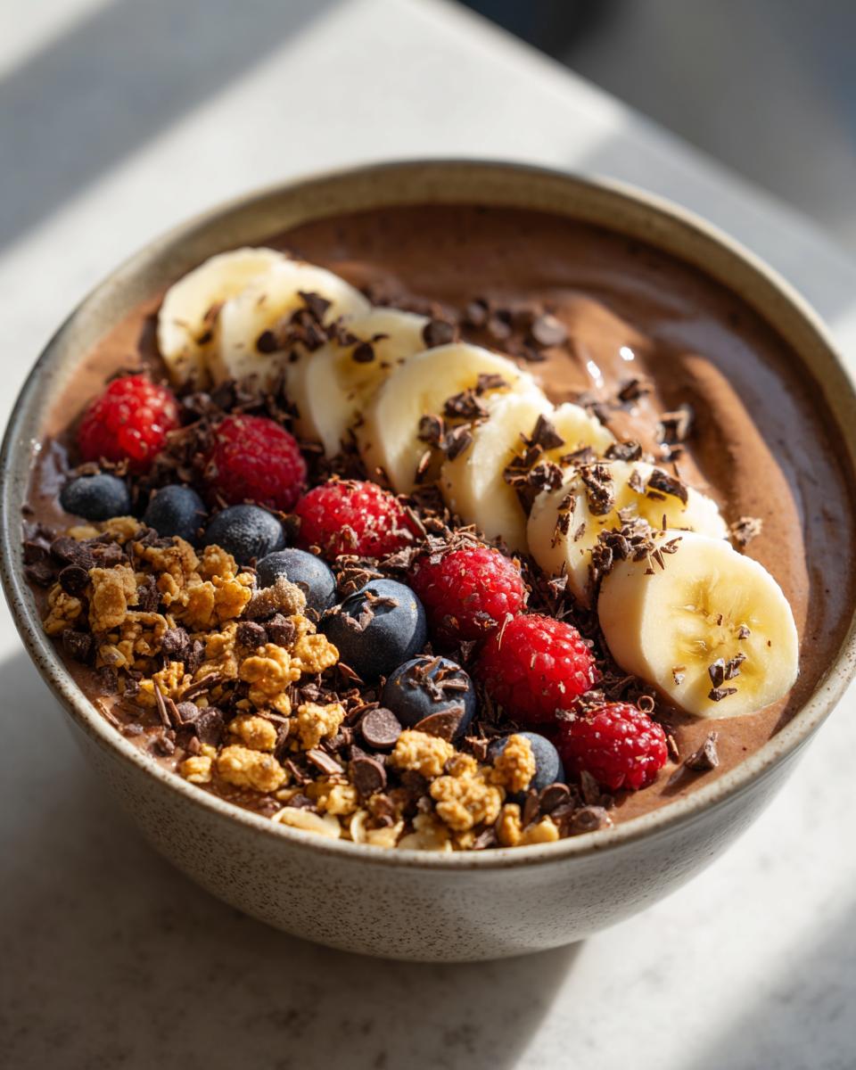 Chocolate Peanut Butter Smoothie Bowl - detail 3