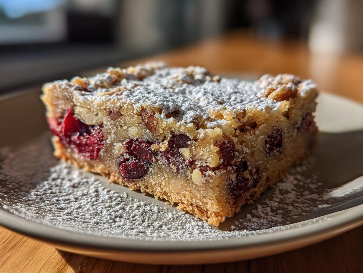Delicious Christmas Cherry Bars in 30 Minutes