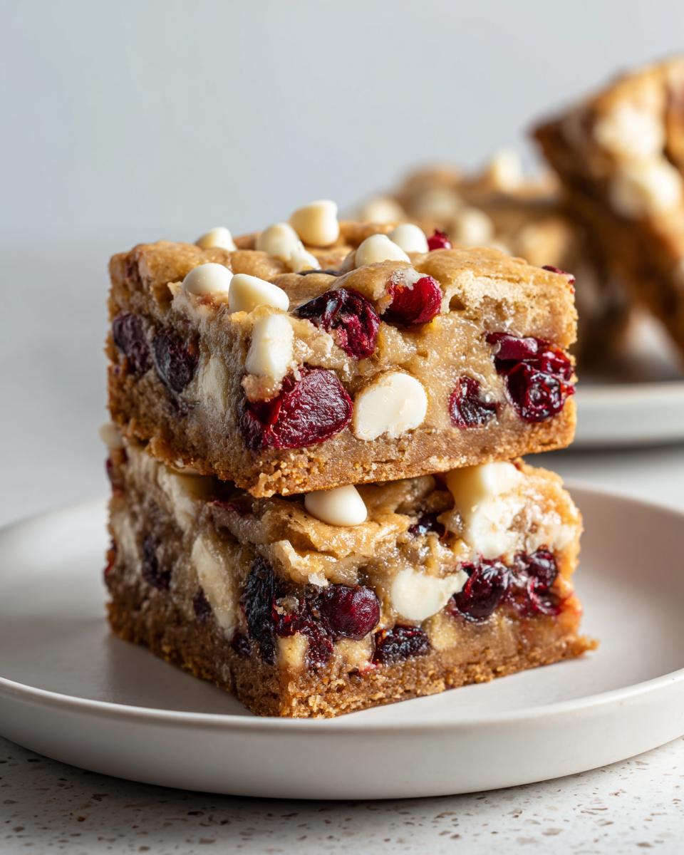 Christmas Cranberry Bliss Bars Copycat - detail 2