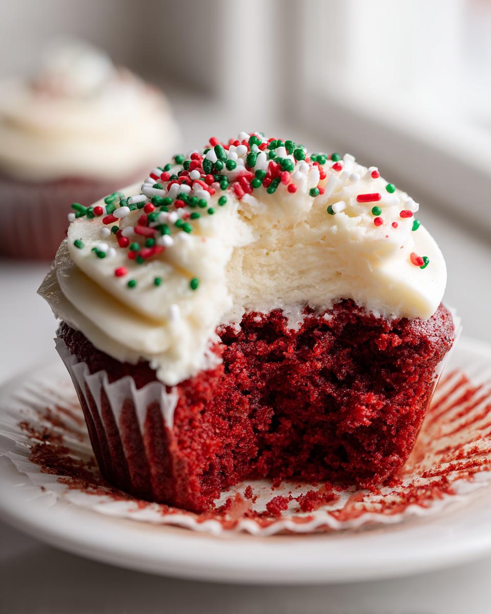 Christmas Red Velvet Cupcakes - detail 2