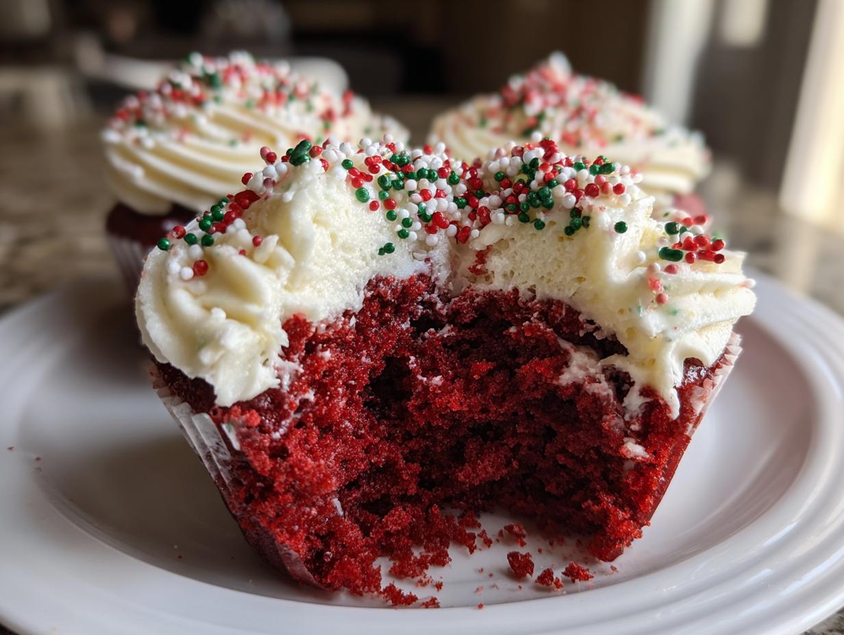 Festive Christmas Red Velvet Cupcakes Recipe Disaster