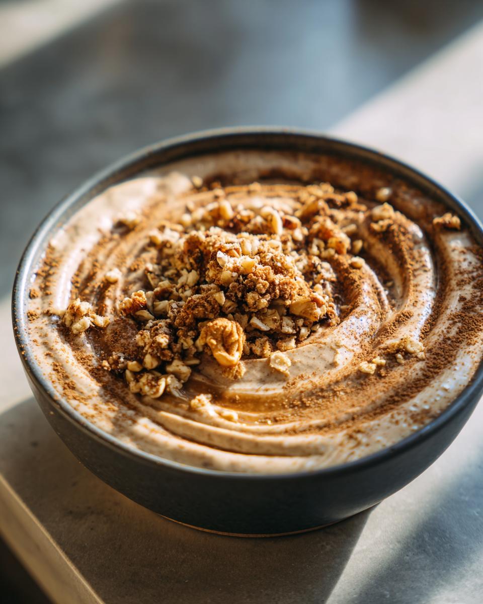 Cinnamon Roll Smoothie Bowl - detail 1