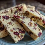 Cranberry Pistachio Shortbread Cookies