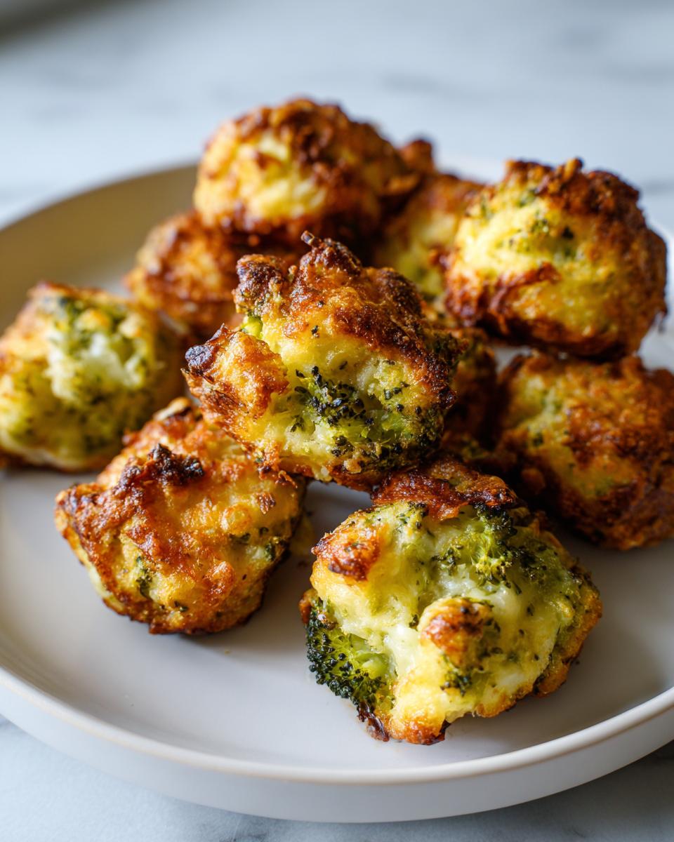 Crispy Broccoli Cheddar Poppers for a Healthy Snack - detail 1