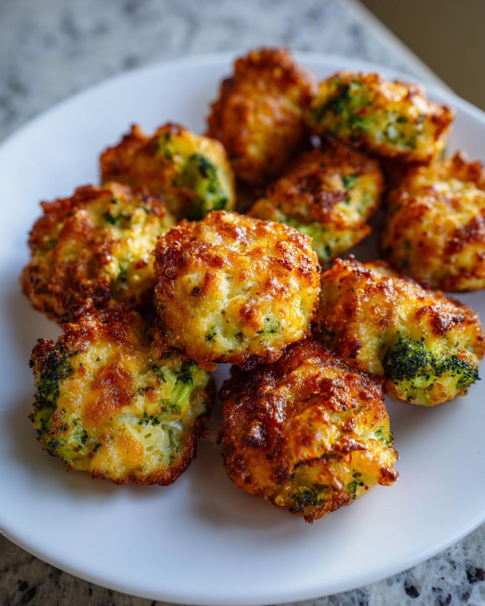 Crispy Broccoli Cheddar Poppers for a Healthy Snack - detail 2