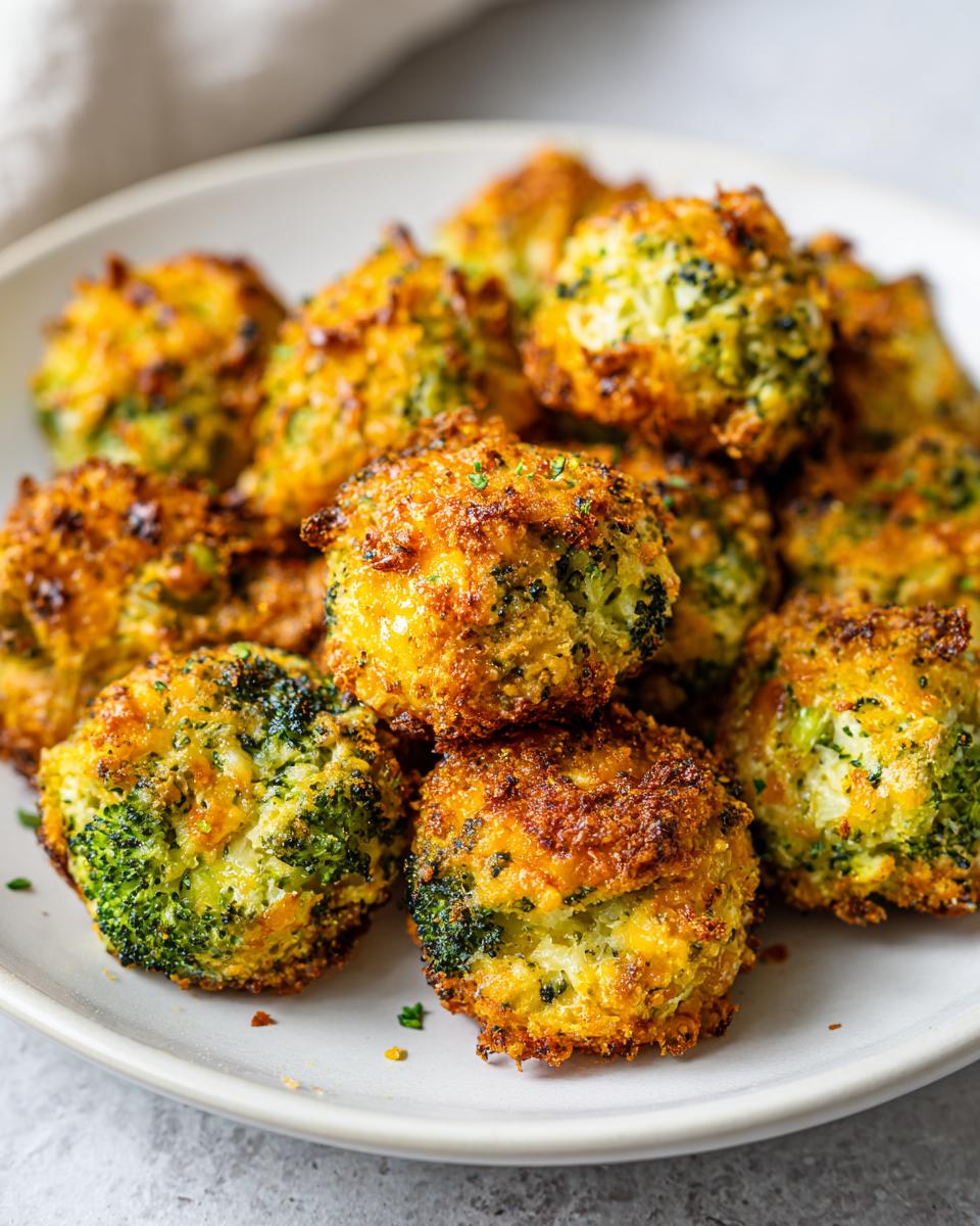 Crispy Broccoli Cheddar Poppers for a Healthy Snack - detail 3