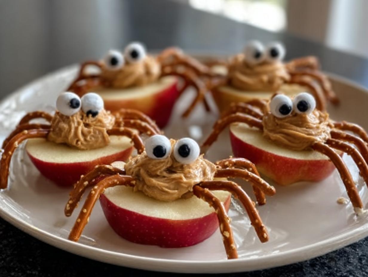 Easy Apple Spiders: A Frightfully Delicious 10-Min Snack