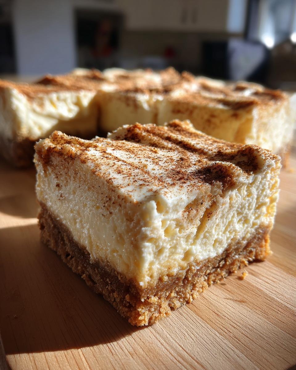 Eggnog Cheesecake Bars - detail 1
