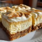 Eggnog Cheesecake Bars