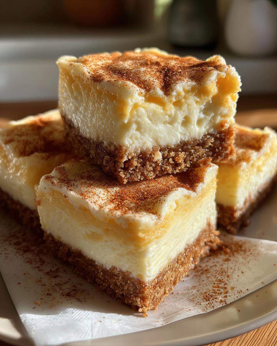 Eggnog Cheesecake Bars - detail 2