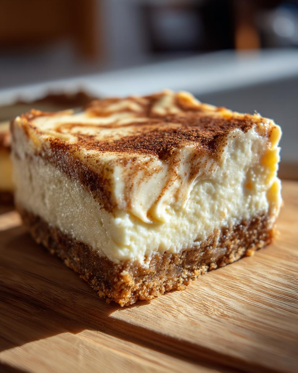 Eggnog Cheesecake Bars - detail 3