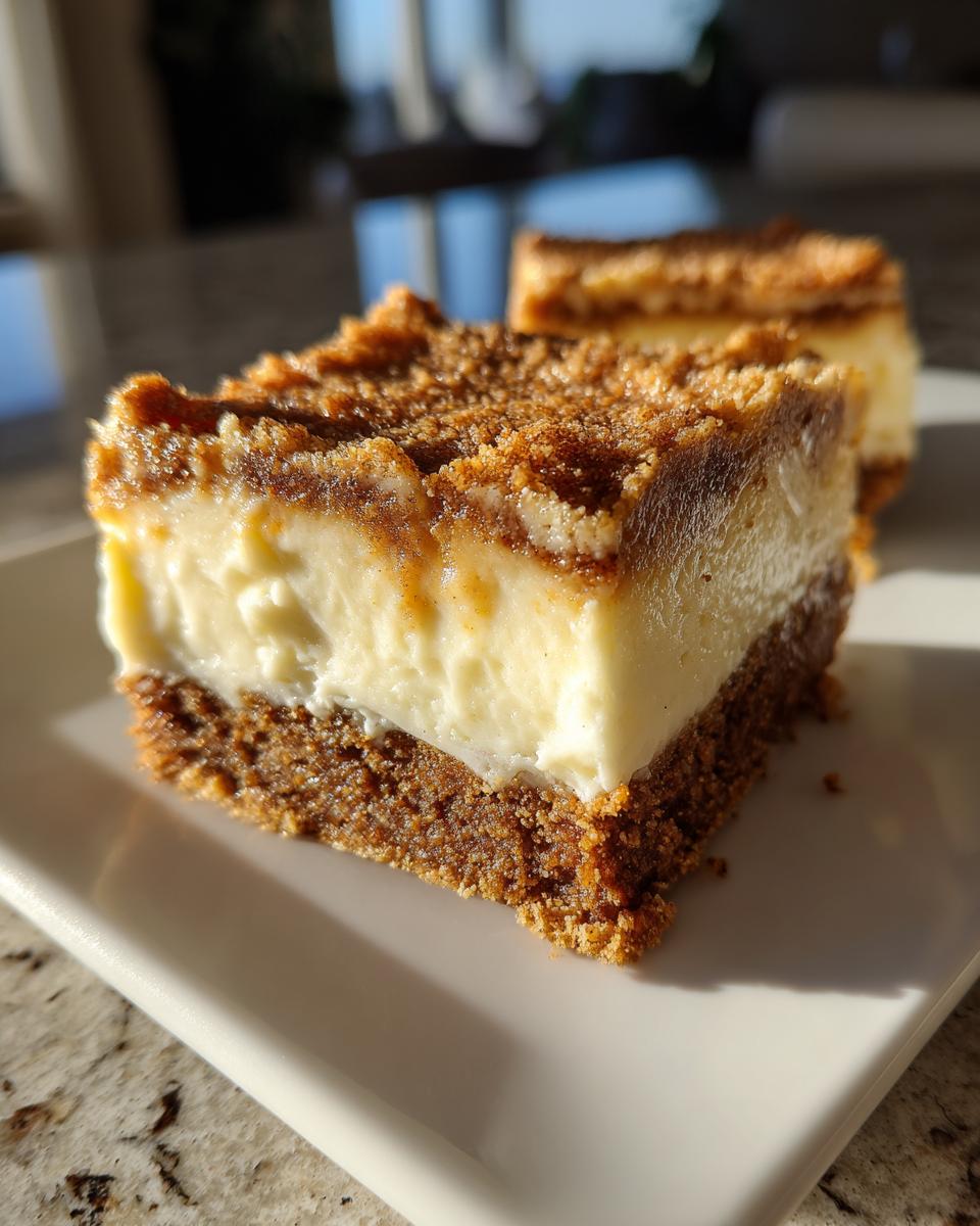 Gingerbread Cheesecake Bars - detail 2