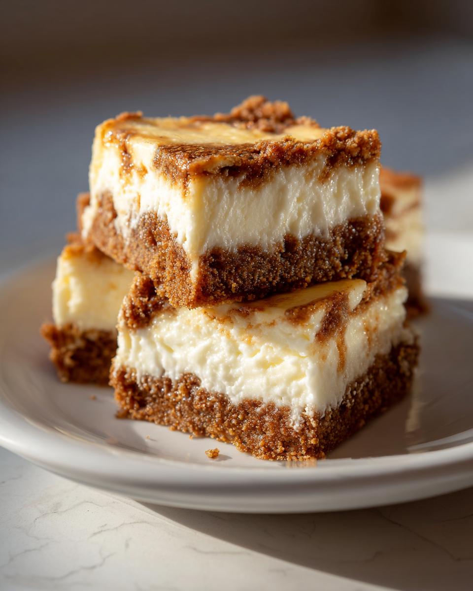 Gingerbread Cheesecake Bars - detail 3