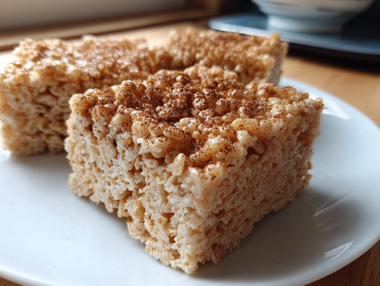Gingerbread Rice Krispie Treats