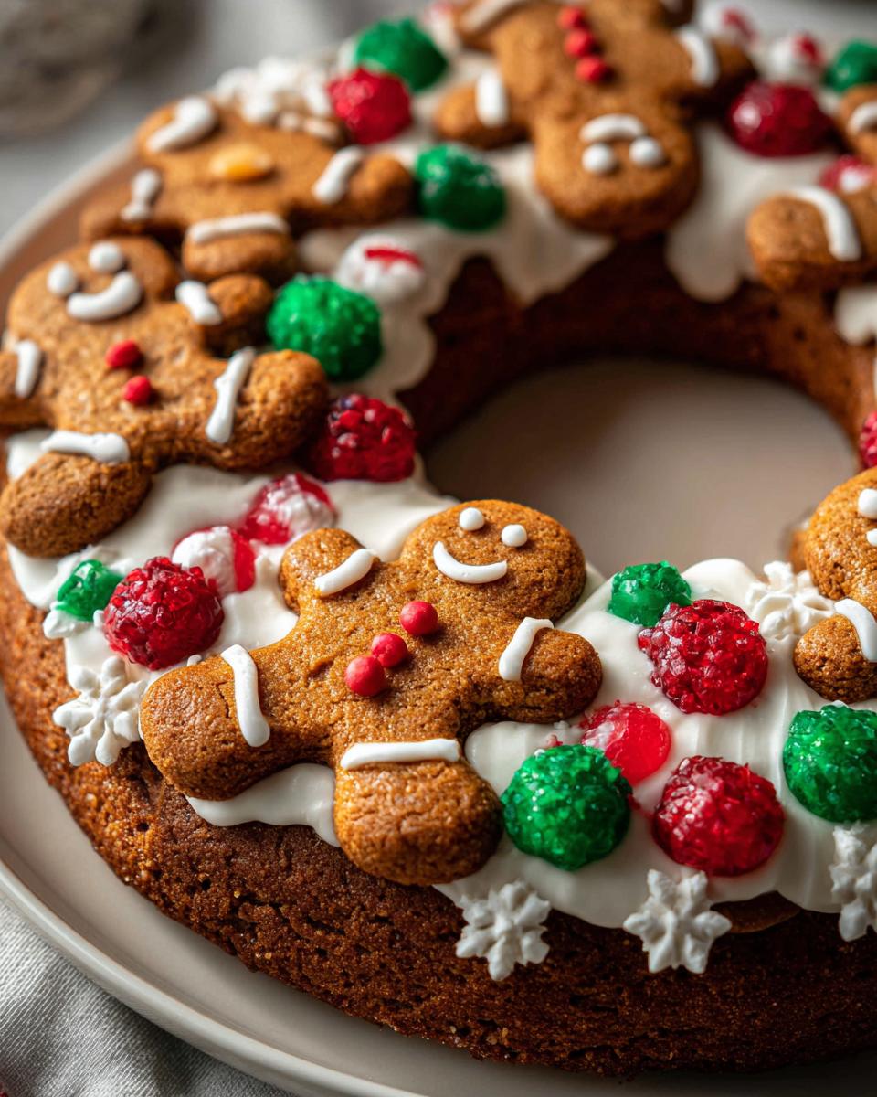 Gingerbread Wreath - detail 1