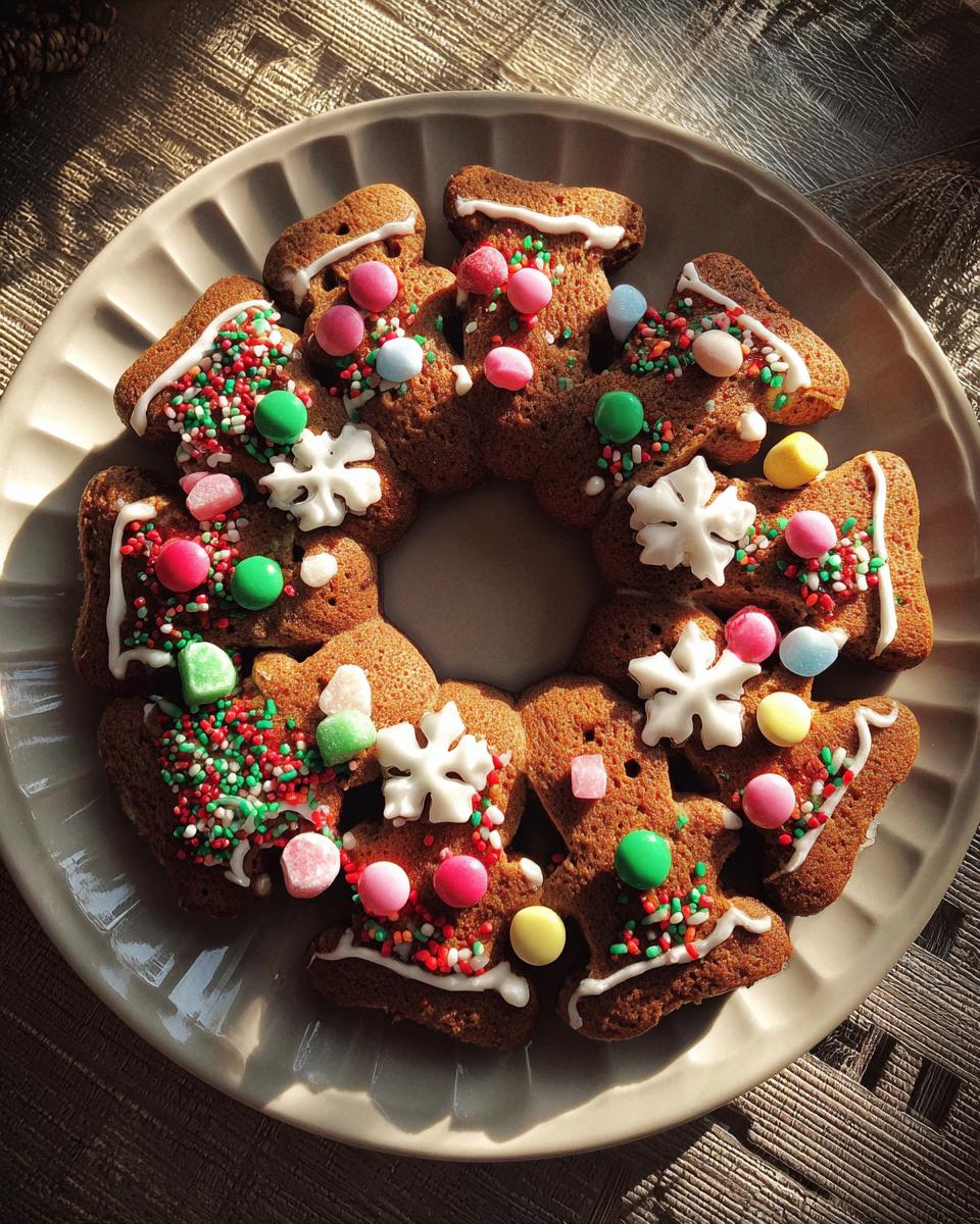 Gingerbread Wreath - detail 3