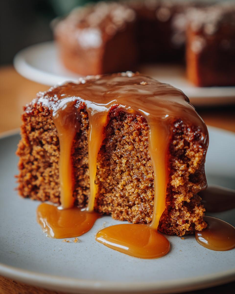 Granny’s Gingerbread Cake with Caramel Sauce - detail 1