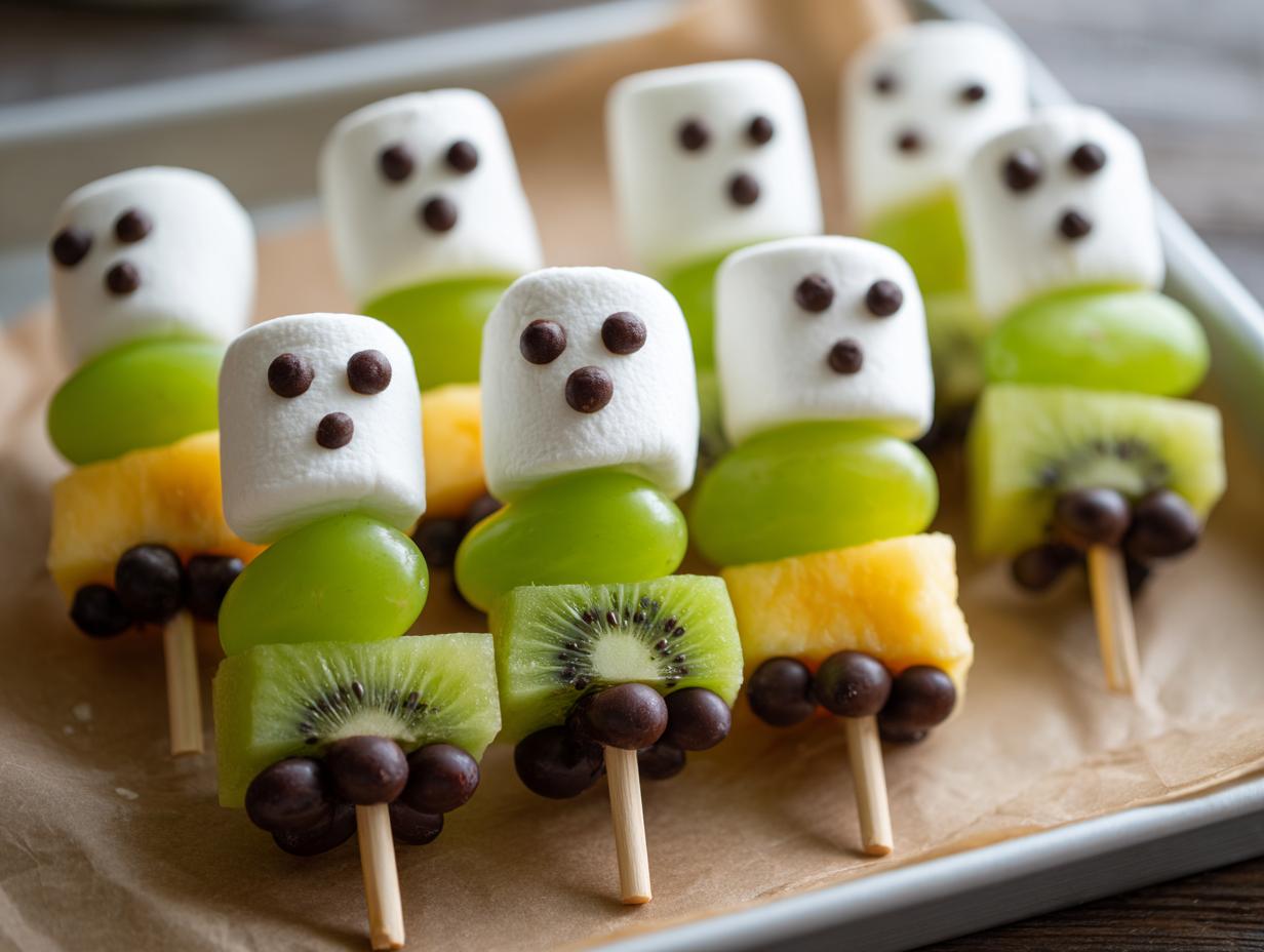 Failproof: Healthy Halloween Ghost Kabobs Kids Crave