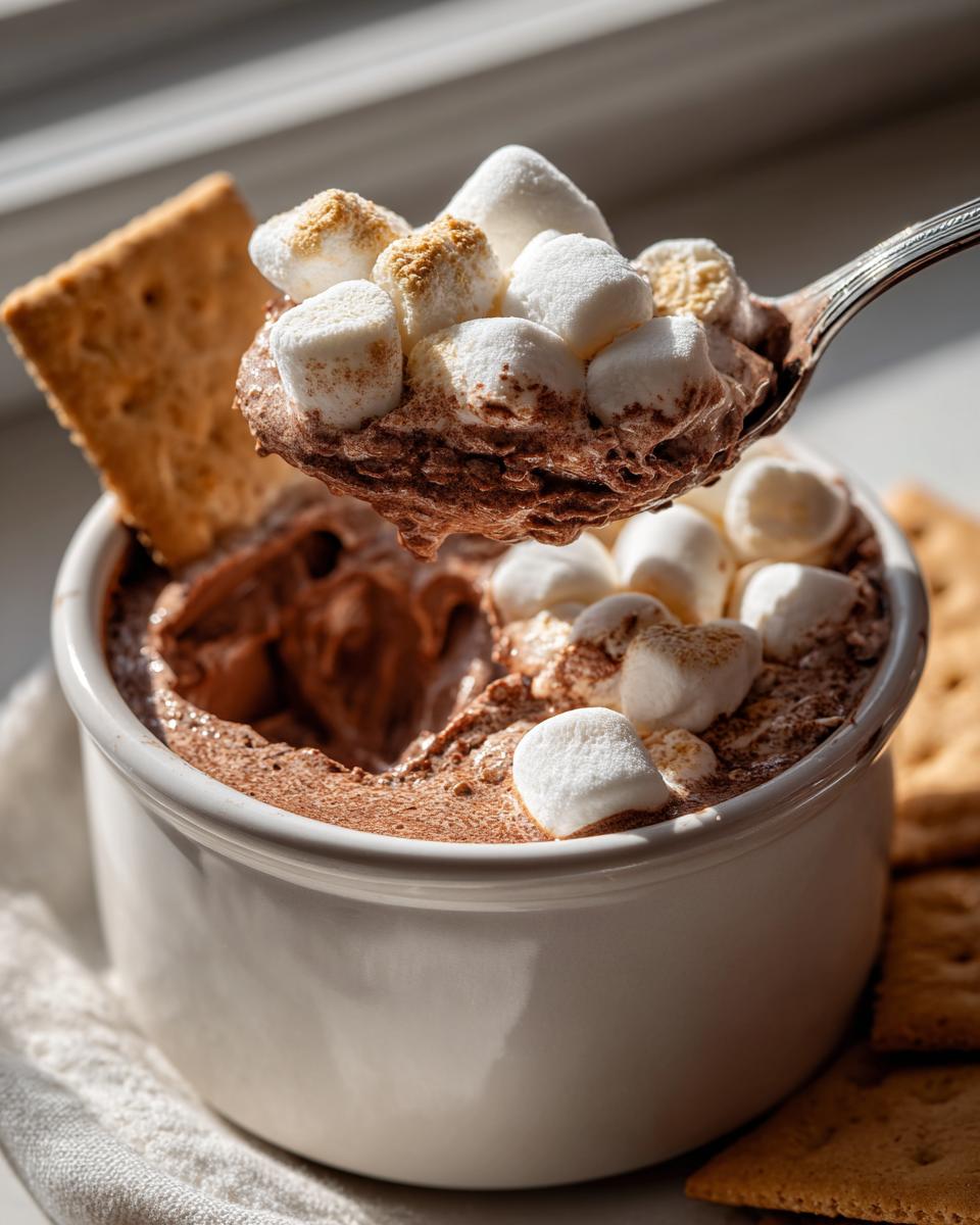 Hot Chocolate Cheesecake Dip - detail 2