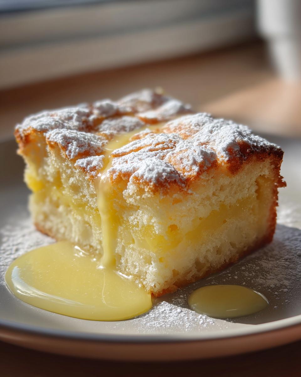 Lemon Dump Cake - detail 1