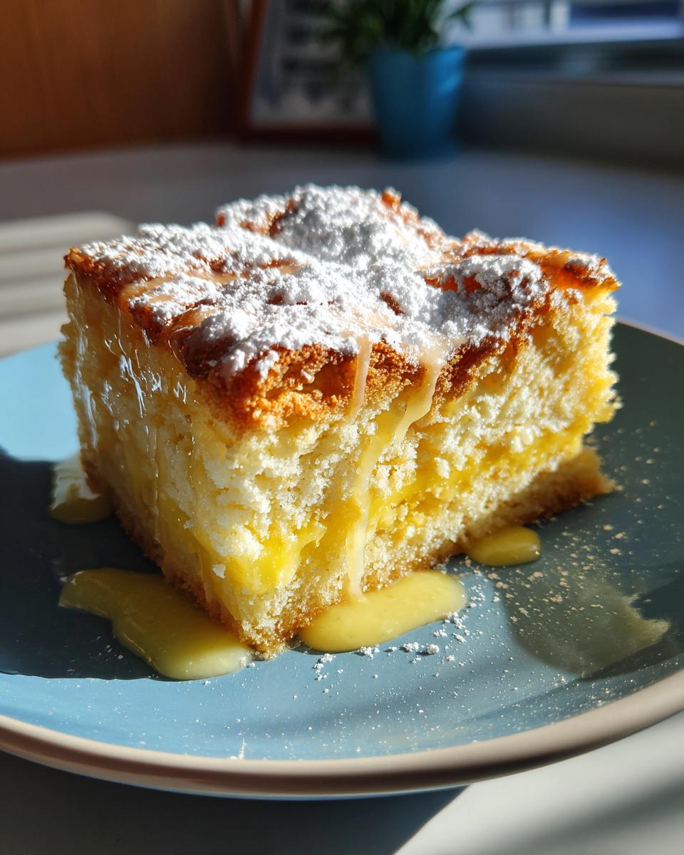 Lemon Dump Cake - detail 2