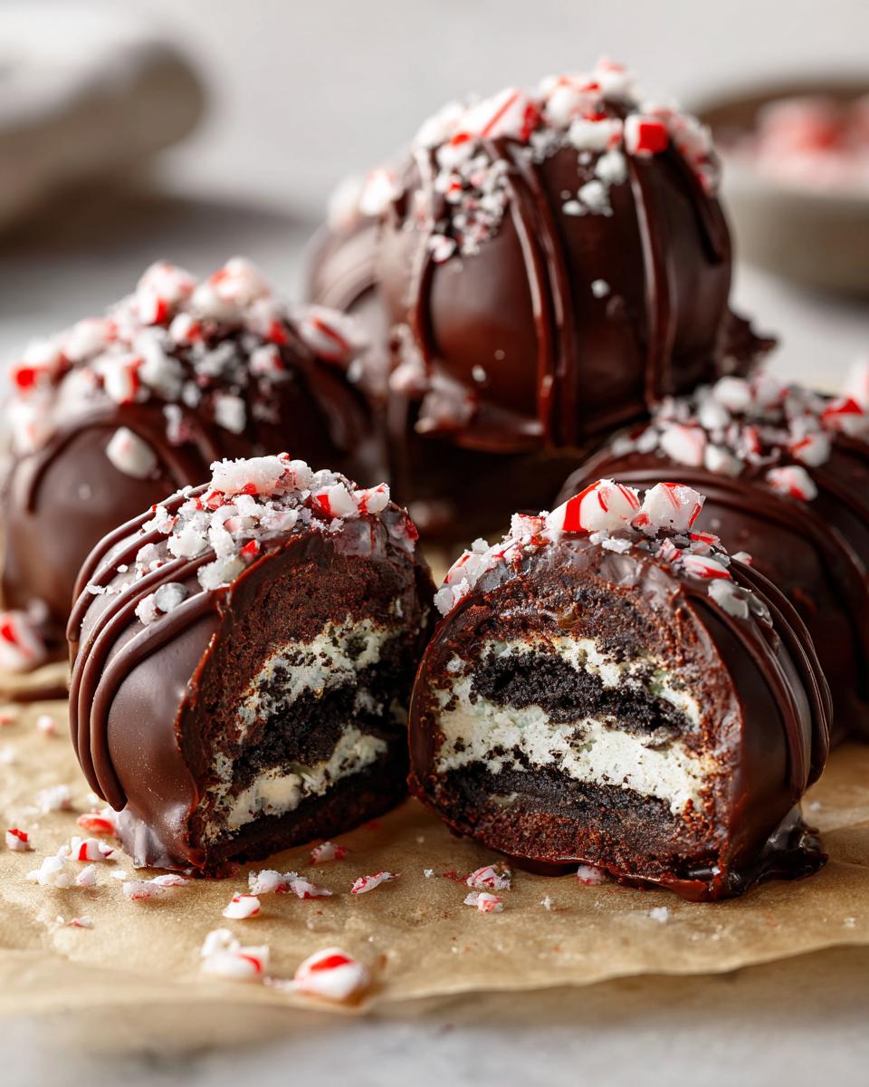 Peppermint Oreo Truffles - detail 3