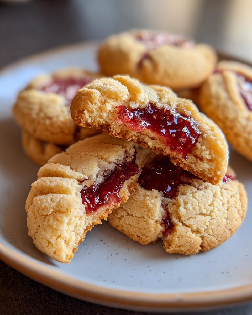Raspberry Christmas Cookies With Jam Filling - detail 3