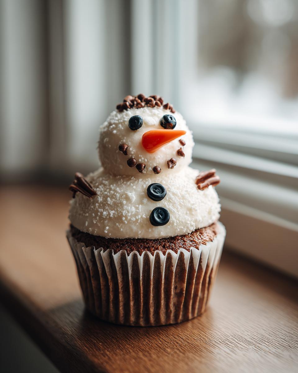 Snowman Cupcakes - detail 1
