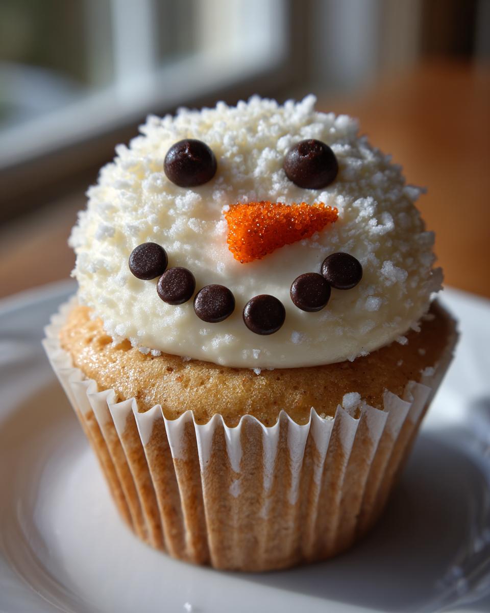 Snowman Cupcakes - detail 2