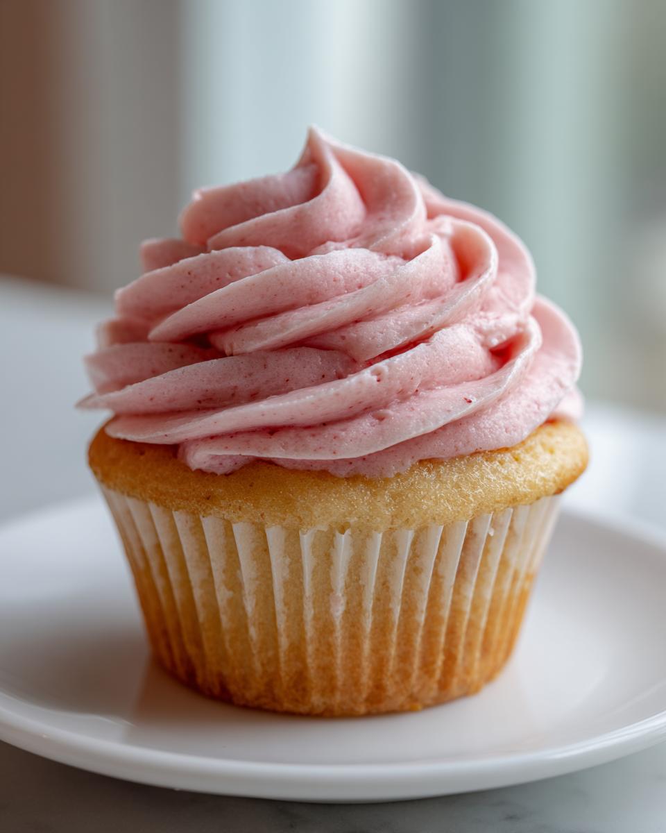 Strawberry Buttercream Frosting - detail 2