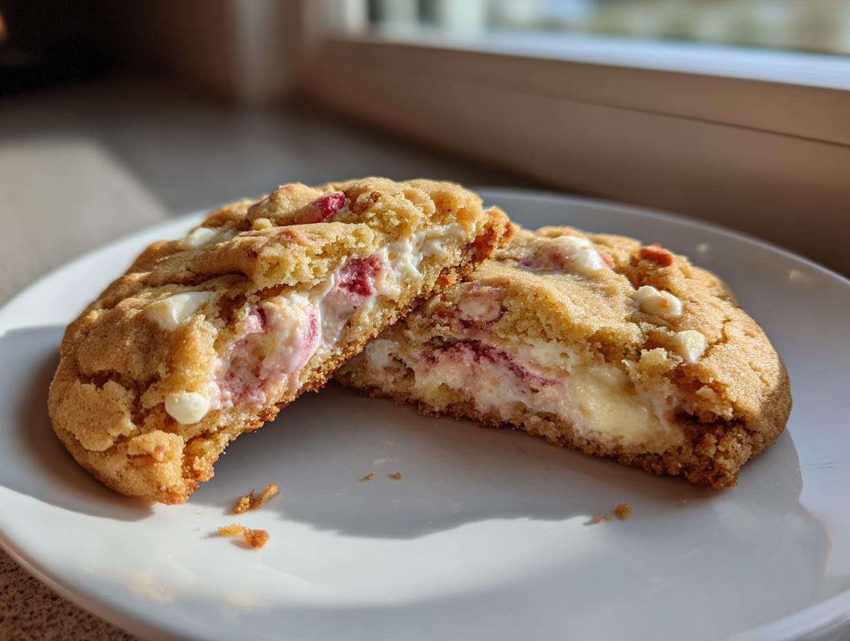 Irresistible Strawberry Cheesecake Cookies: Just 4 Steps