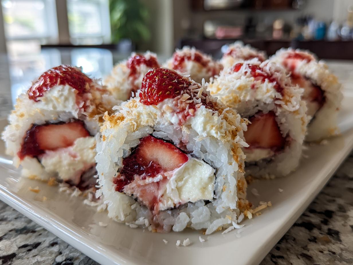 Strawberry Shortcake Sushi Rolls: 1 Hour Dessert Win