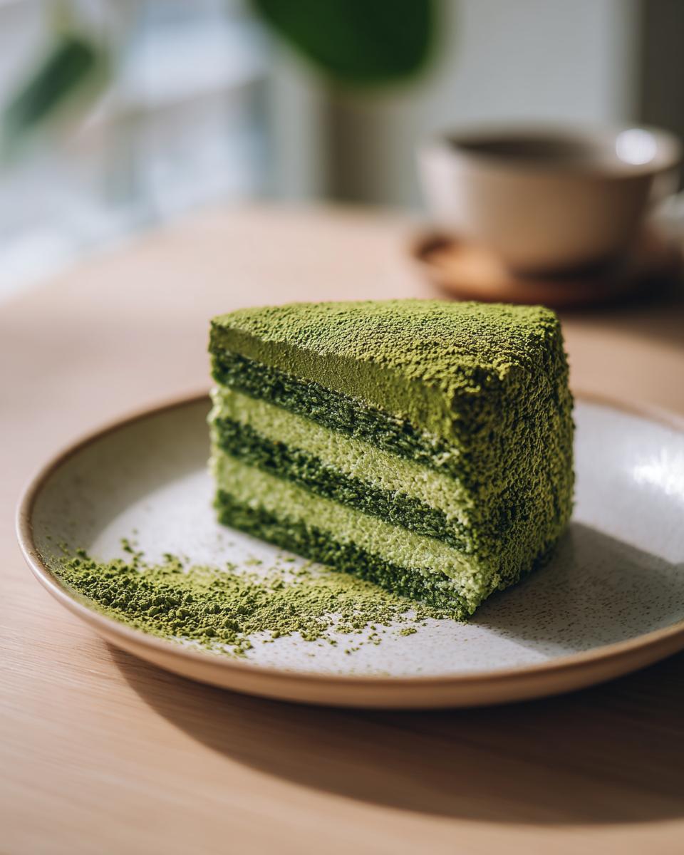 Vegan Matcha Cake - detail 2