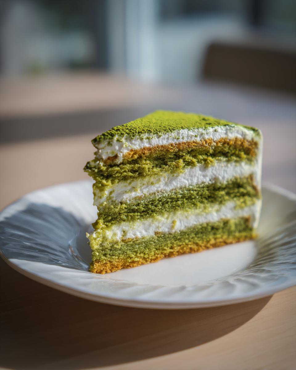 Vegan Matcha Cake - detail 3