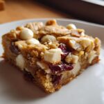 White Chocolate Cranberry Blondies