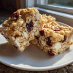 White Chocolate Cranberry Rice Krispie Treats
