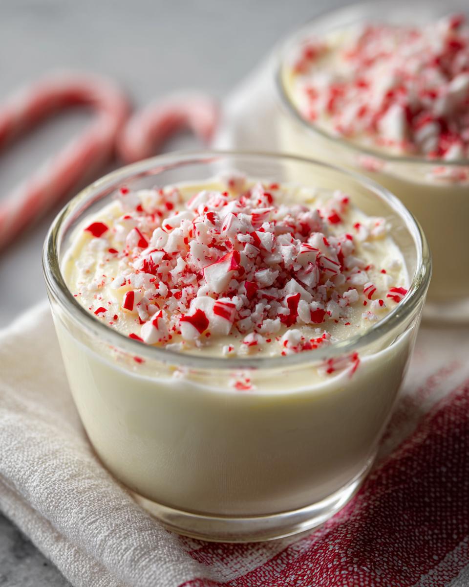 White Chocolate Peppermint Panna Cotta - detail 1