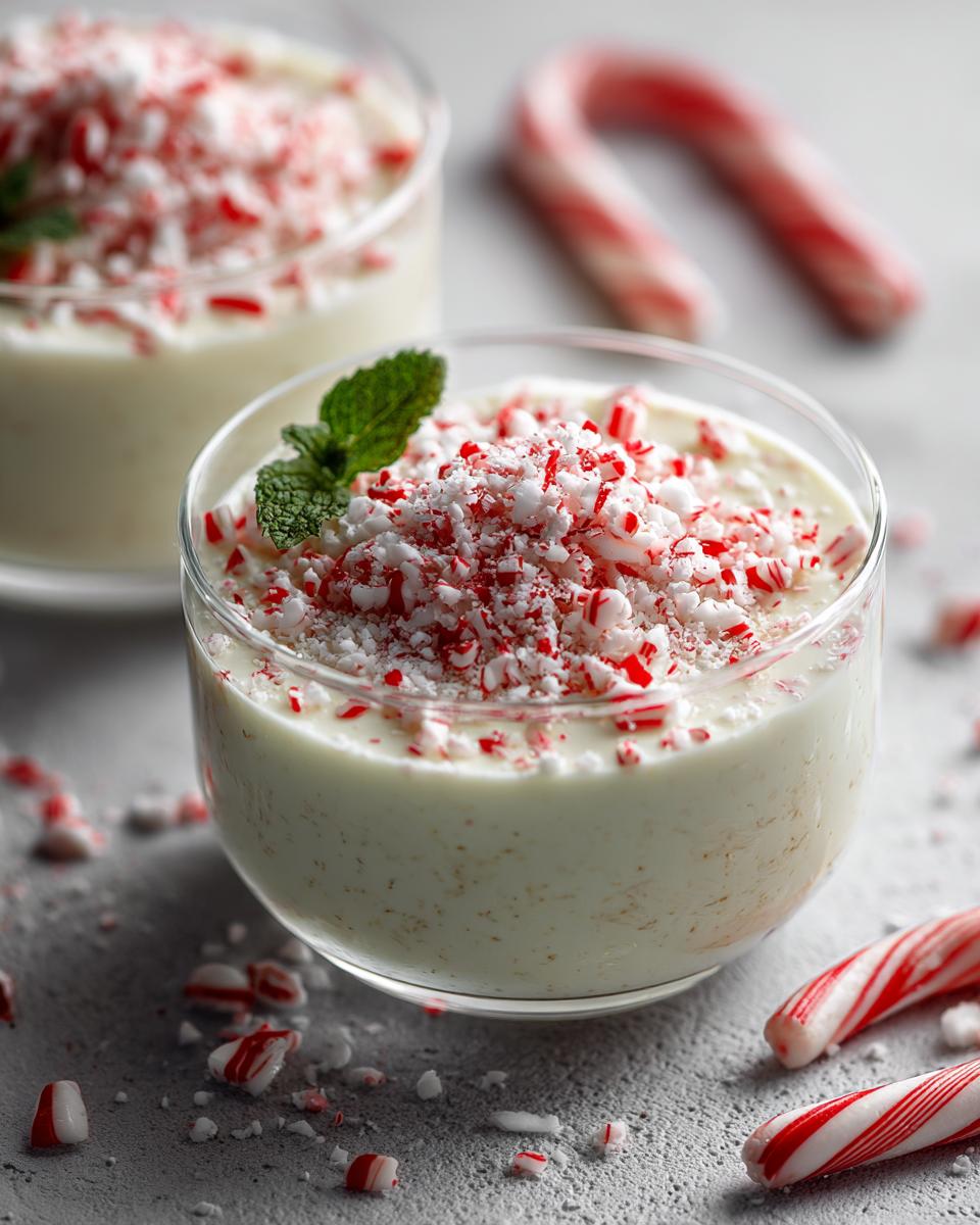White Chocolate Peppermint Panna Cotta - detail 2
