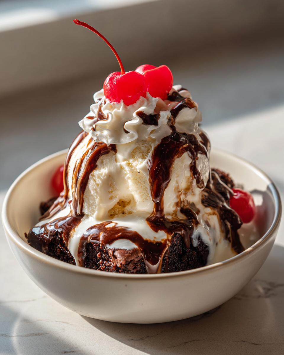 Brownie Sundae - detail 1