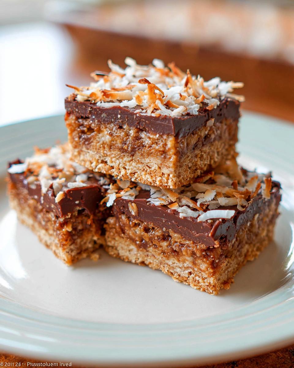 Chocolate Coconut Toffee Graham Cracker Bars - detail 3